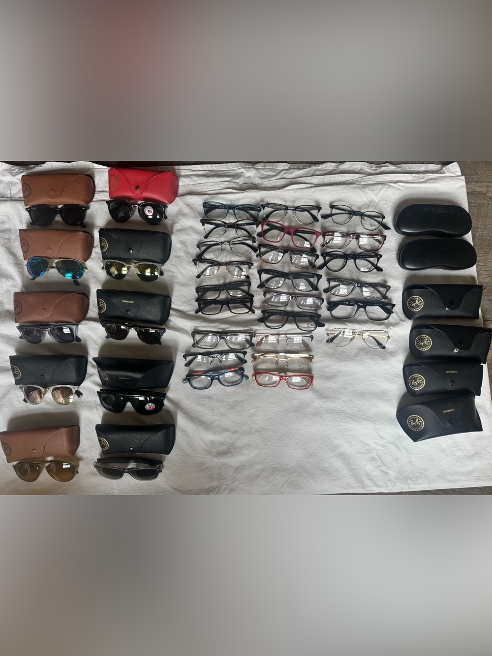 35 Assorted Rayban frames